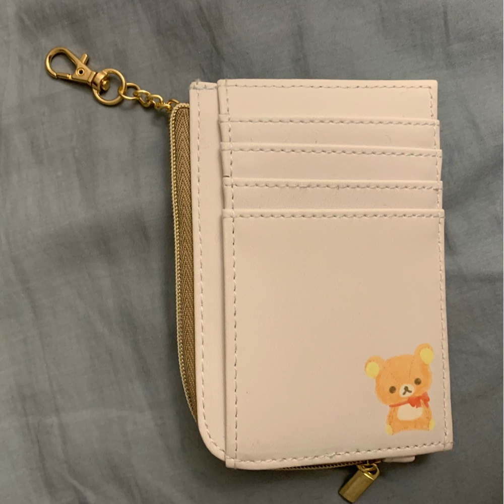 new rilakkuma 🐻card holder with key chain